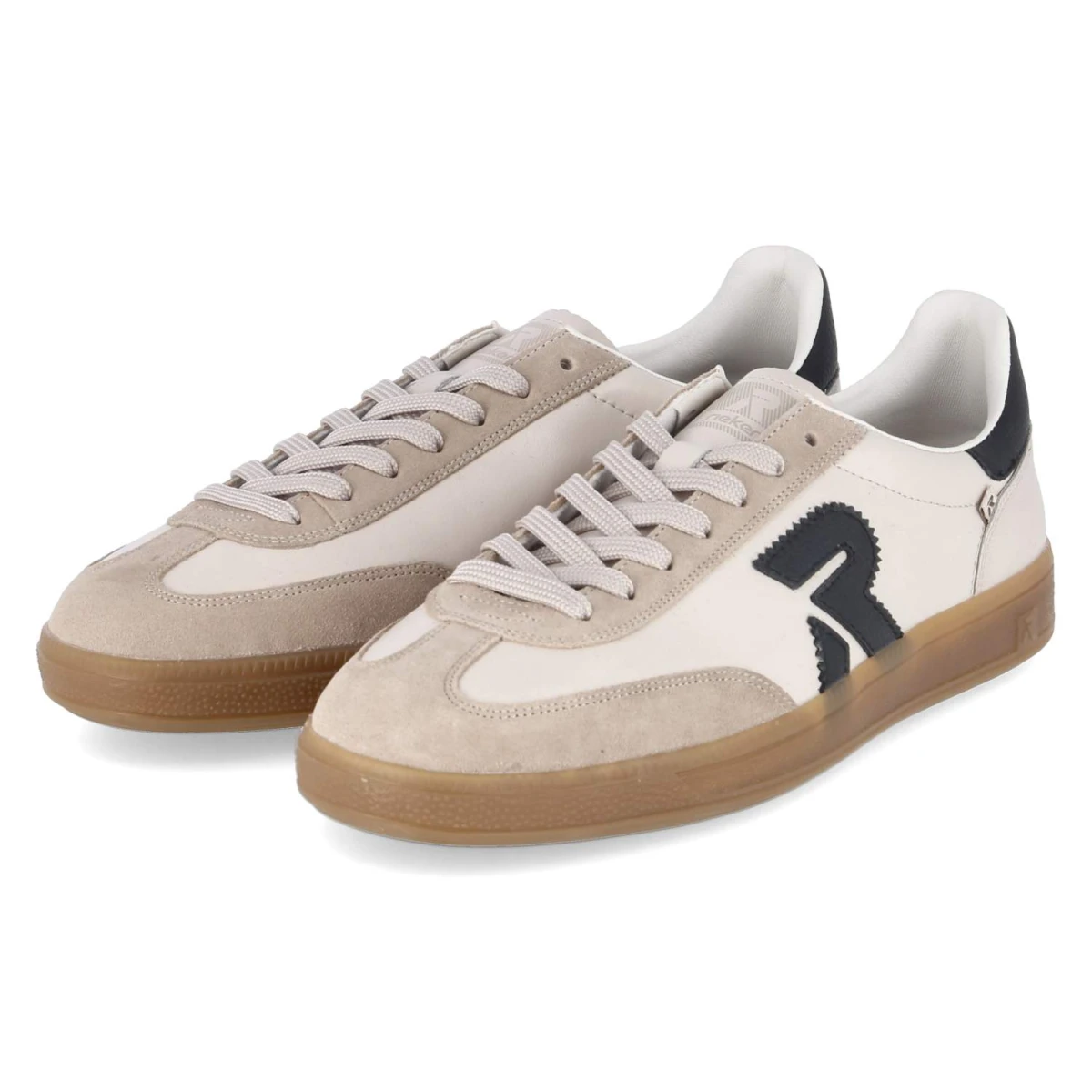 Rieker Low Sneaker - Gr. 43 - Weiß - Leder
