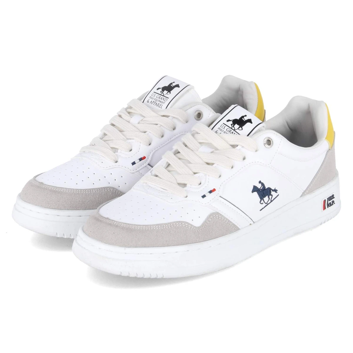 U.S. Grand Polo Sneaker GINNICA MIX2 - Gr. 43 - Weiß - Textil & Synthetik