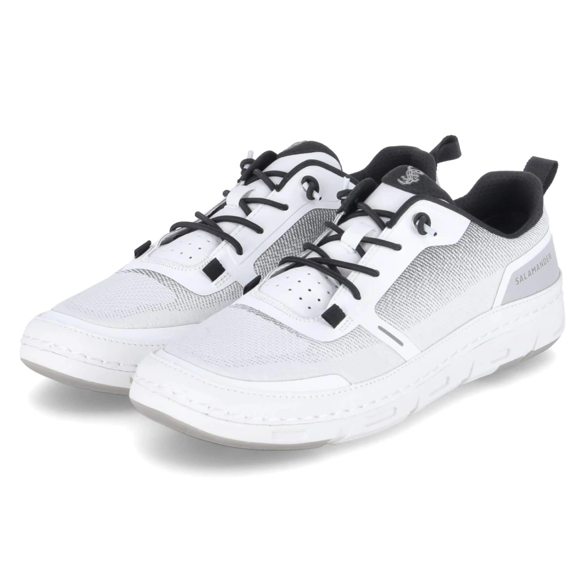 Salamander Slip-On-Sneaker - Gr. 43 - Weiß - Textil & Synthetik