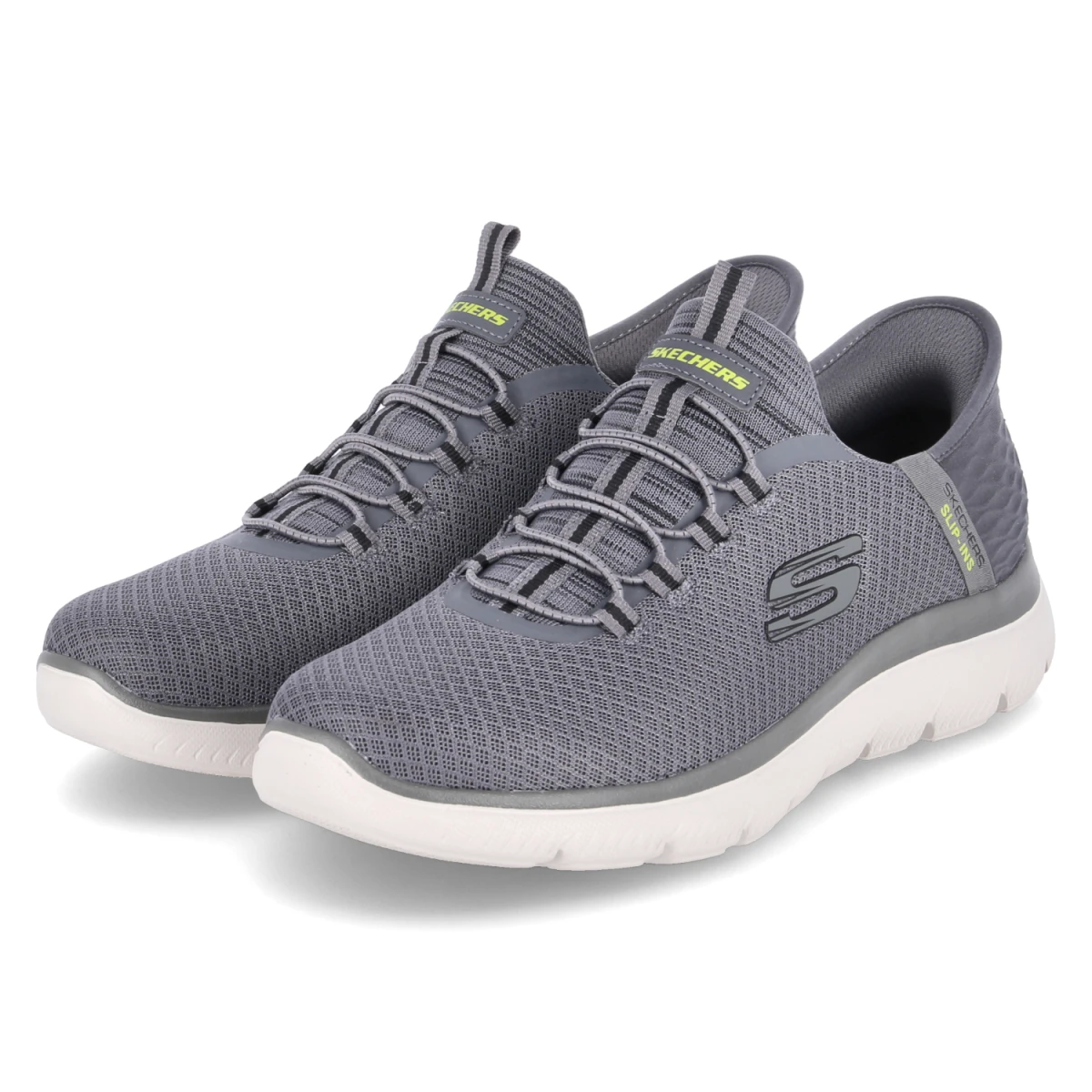 Skechers Slip-ins Sneaker HIGH RANGE - Gr. 47,5 - Grau - Textil
