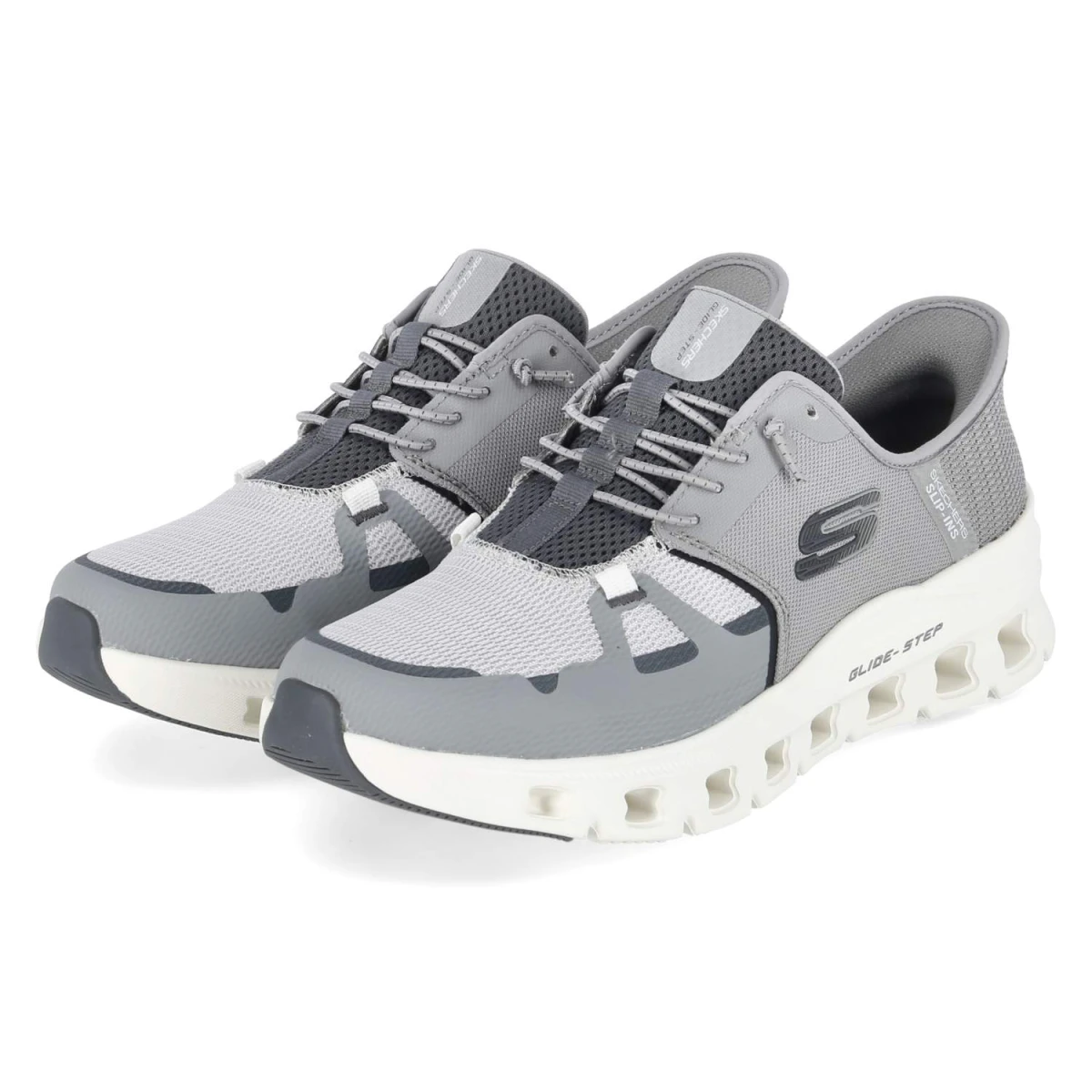 Skechers Slip-Ins GLIDE-STEP PRO - Gr. 43 - Grau - Textil & Synthetik