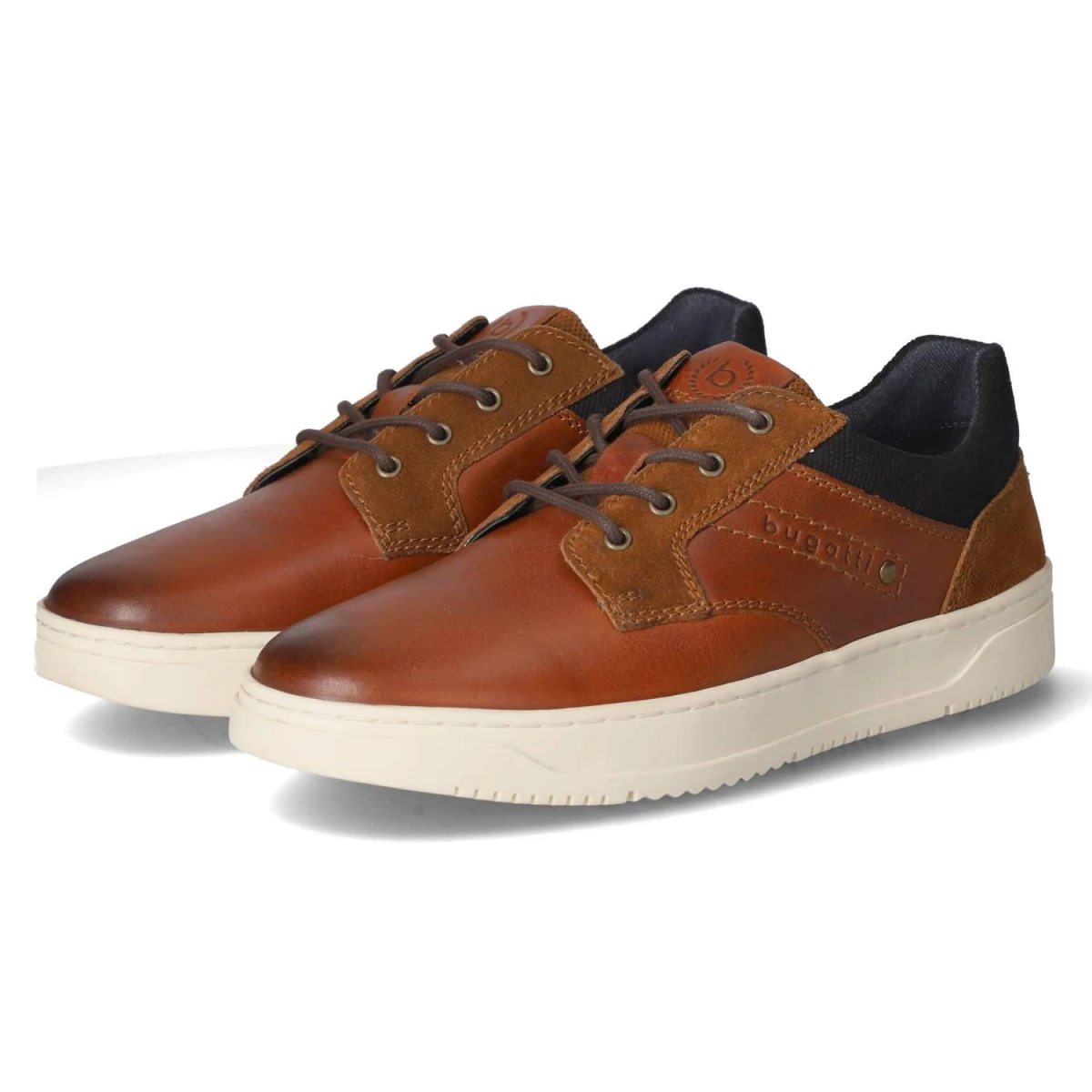 Bugatti Schnürschuhe - Gr. 40 - Braun - Leder