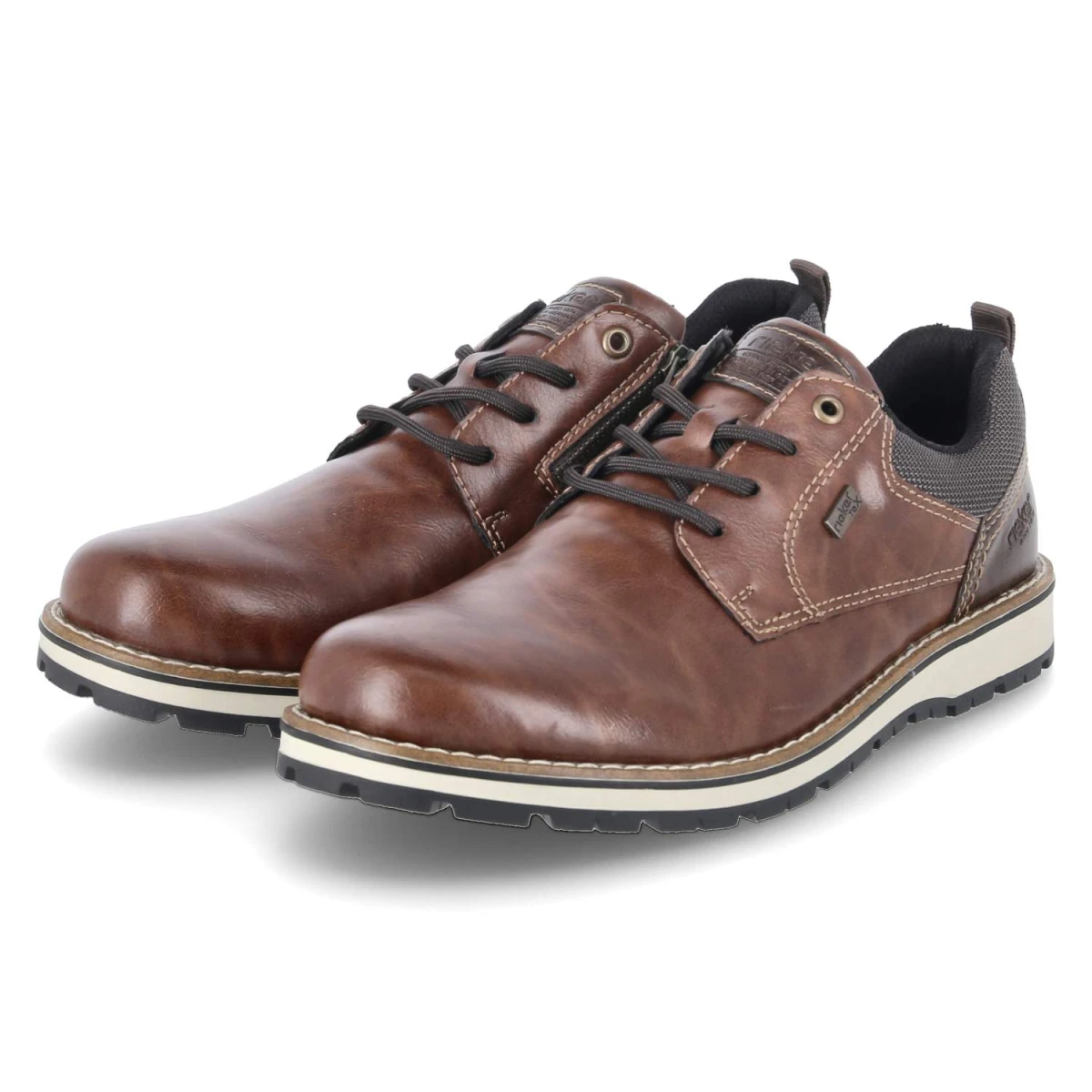Rieker Halbschuhe - Gr. 42 - Braun - Synthetik