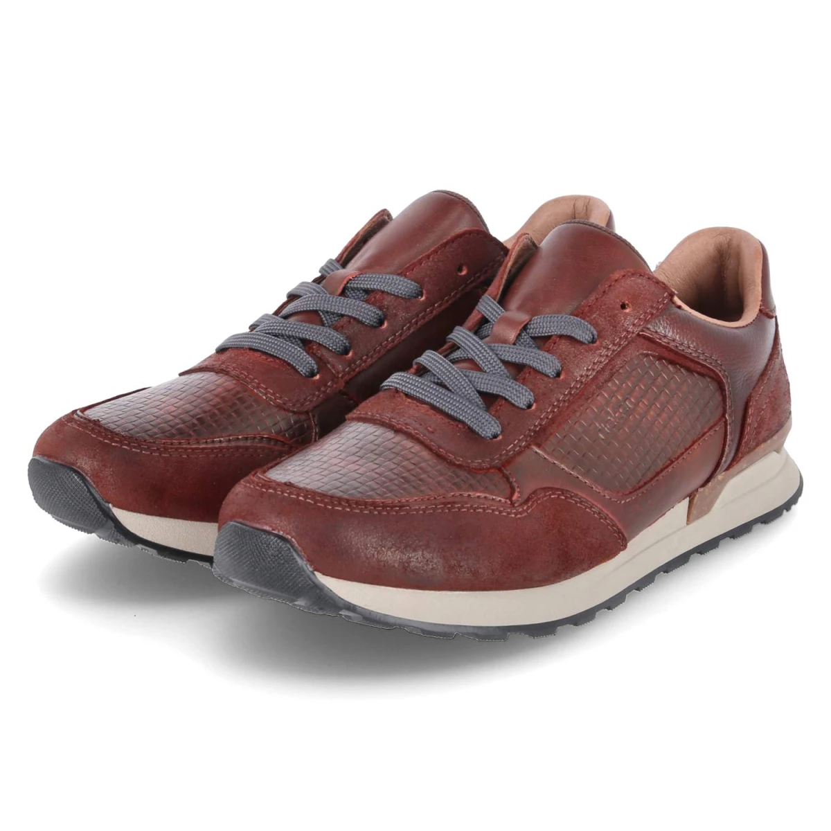 Rieker Low Sneaker - Gr. 42 - Rot - Glattleder