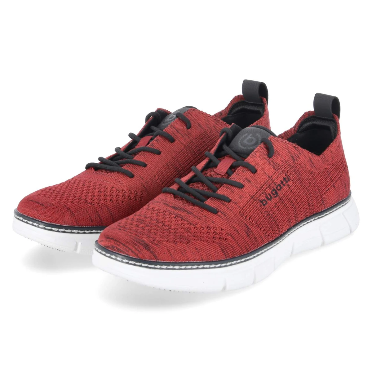 Bugatti Halbschuhe - Gr. 46 - Rot - Textil