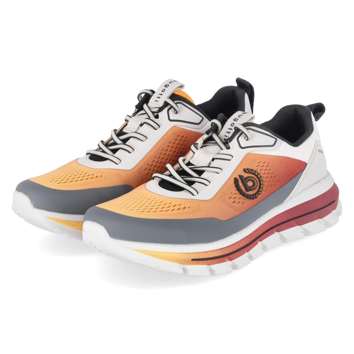 Bugatti Low Sneaker - Gr. 43 - Orange - Textil & Synthetik