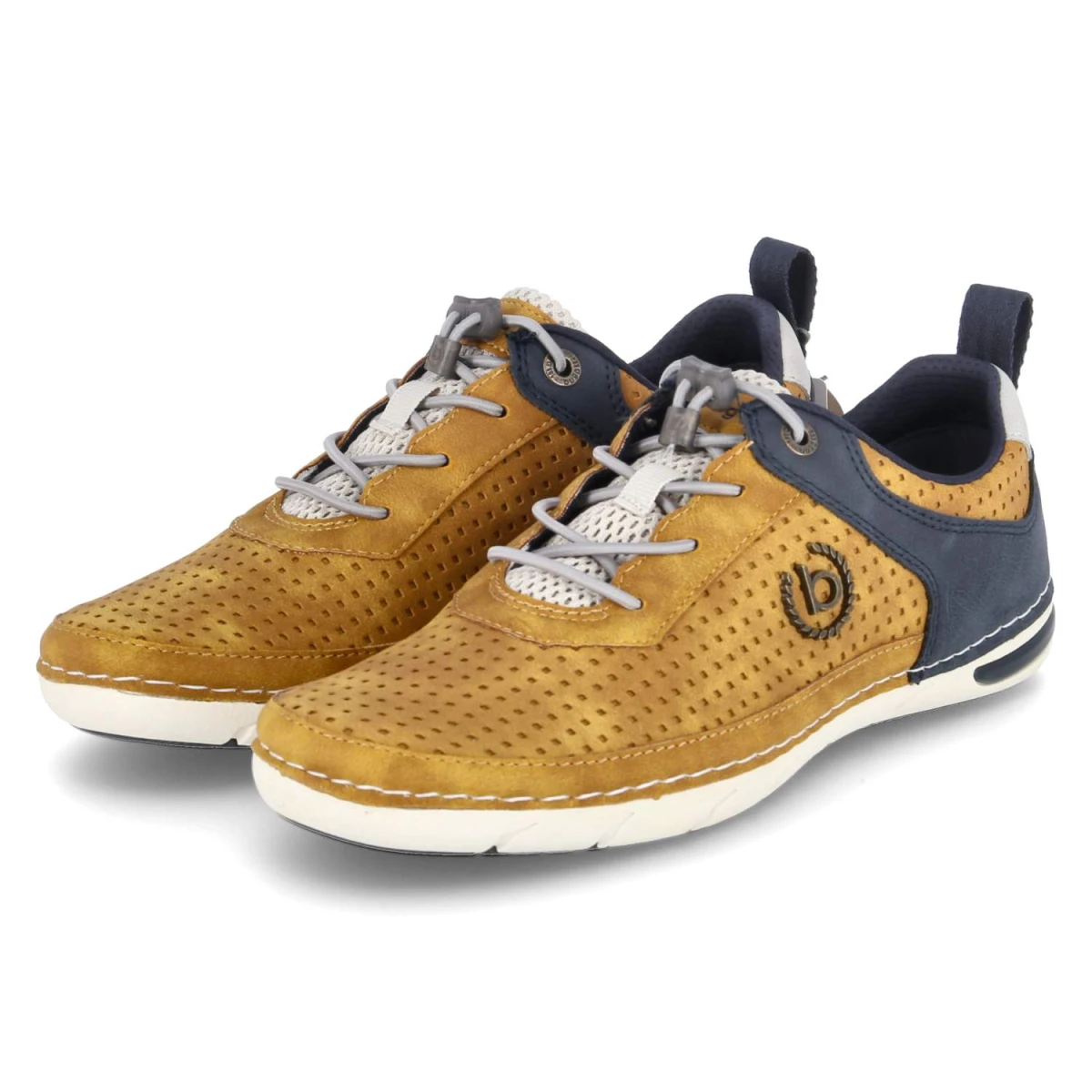 Bugatti Halbschuhe - Gr. 40 - Gelb - Textil & Synthetik