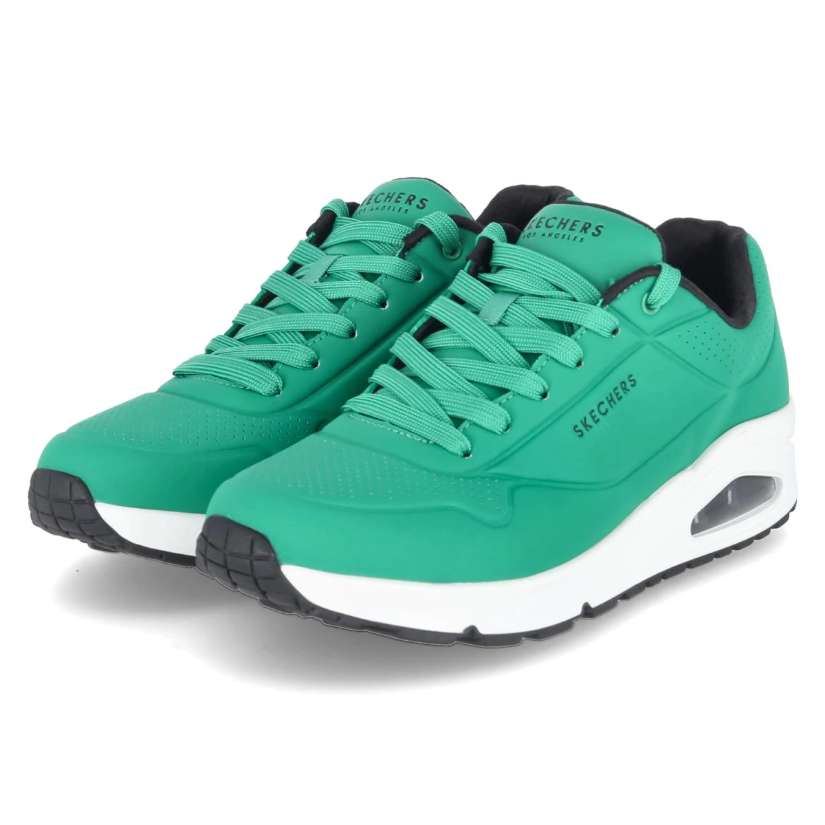 Skechers Low Sneaker UNO STAND ON AIR - Gr. 42 - Grün - Synthetik