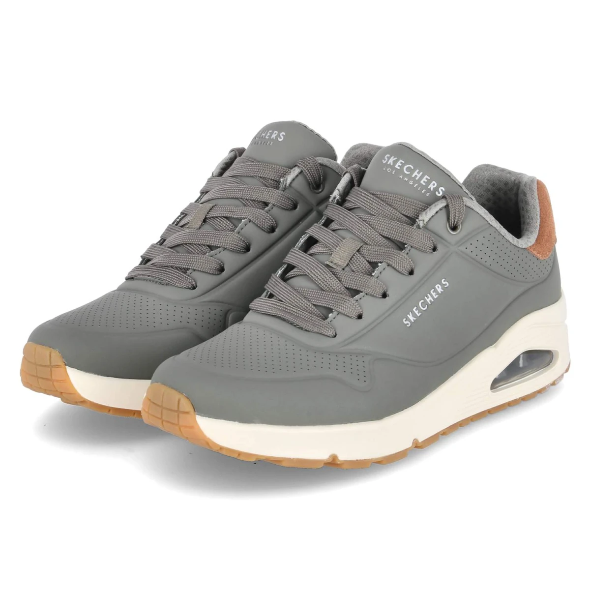 Skechers Low Sneaker UNO SUITED ON AIR - Gr. 42 - Grün - Synthetik