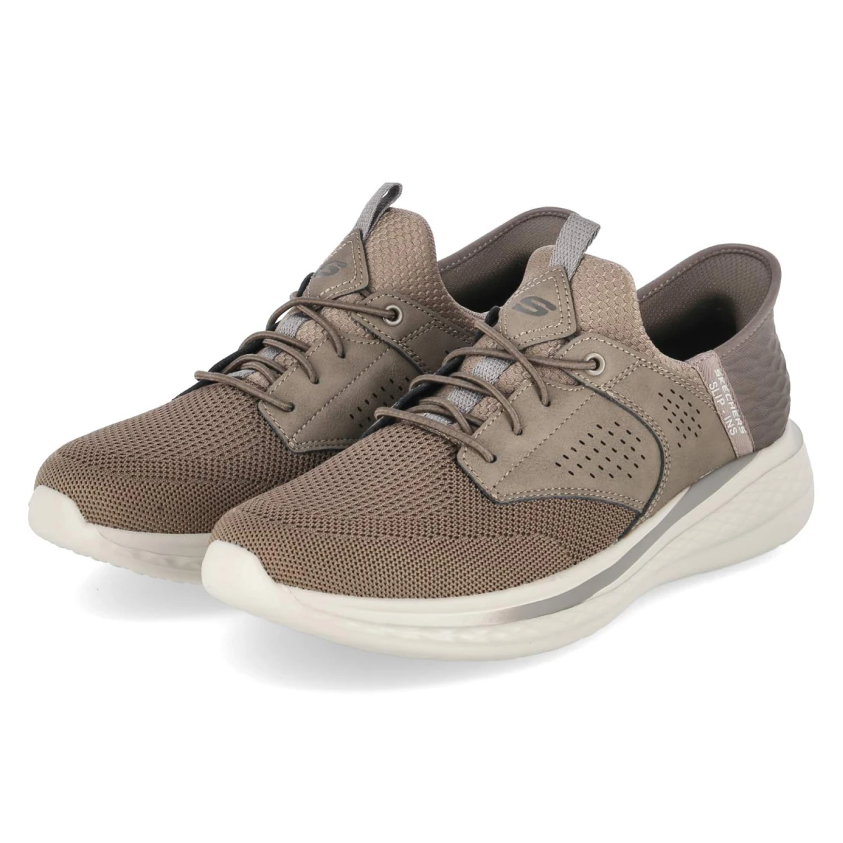 Skechers Slip-Ins SLADE-CASTER - Gr. 46 - Grün - Textil & Synthetik