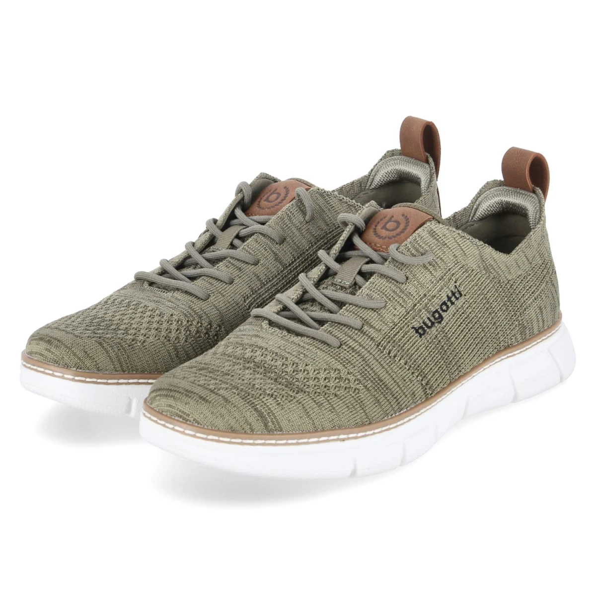 Bugatti Halbschuhe - Gr. 44 - Grün - Textil