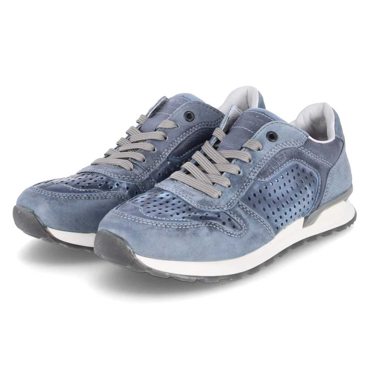 Rieker Low Sneaker - Gr. 40 - Blau - Leder