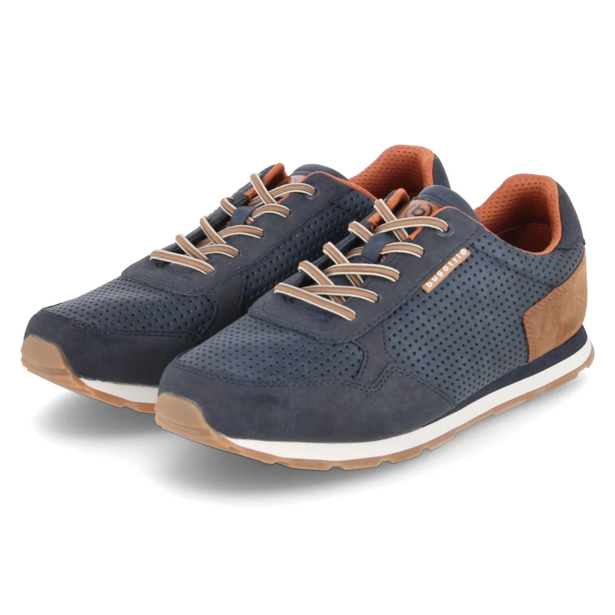 Bugatti Low Sneaker - Gr. 41 - Blau - Synthetik