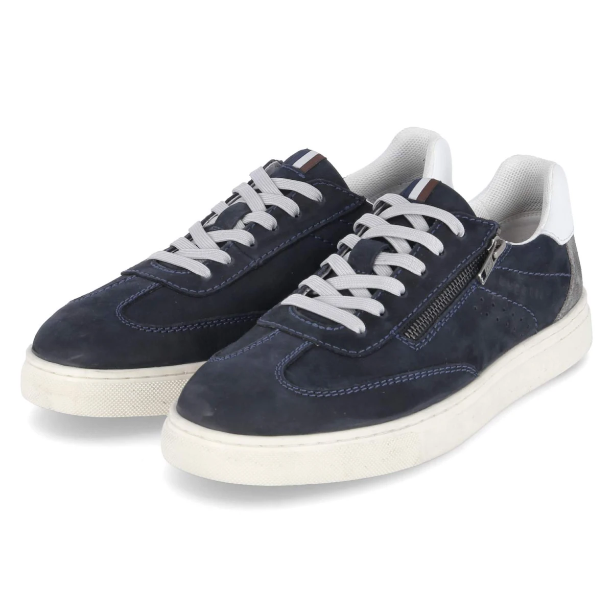Bugatti Low Sneaker - Gr. 42 - Blau - Rauleder