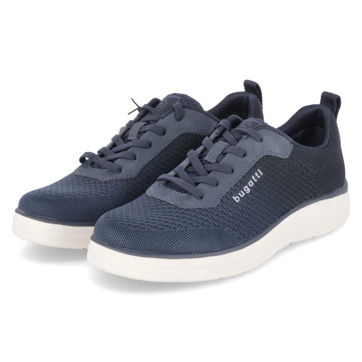 Bugatti Low Sneaker - Gr. 44 - Blau - Textil