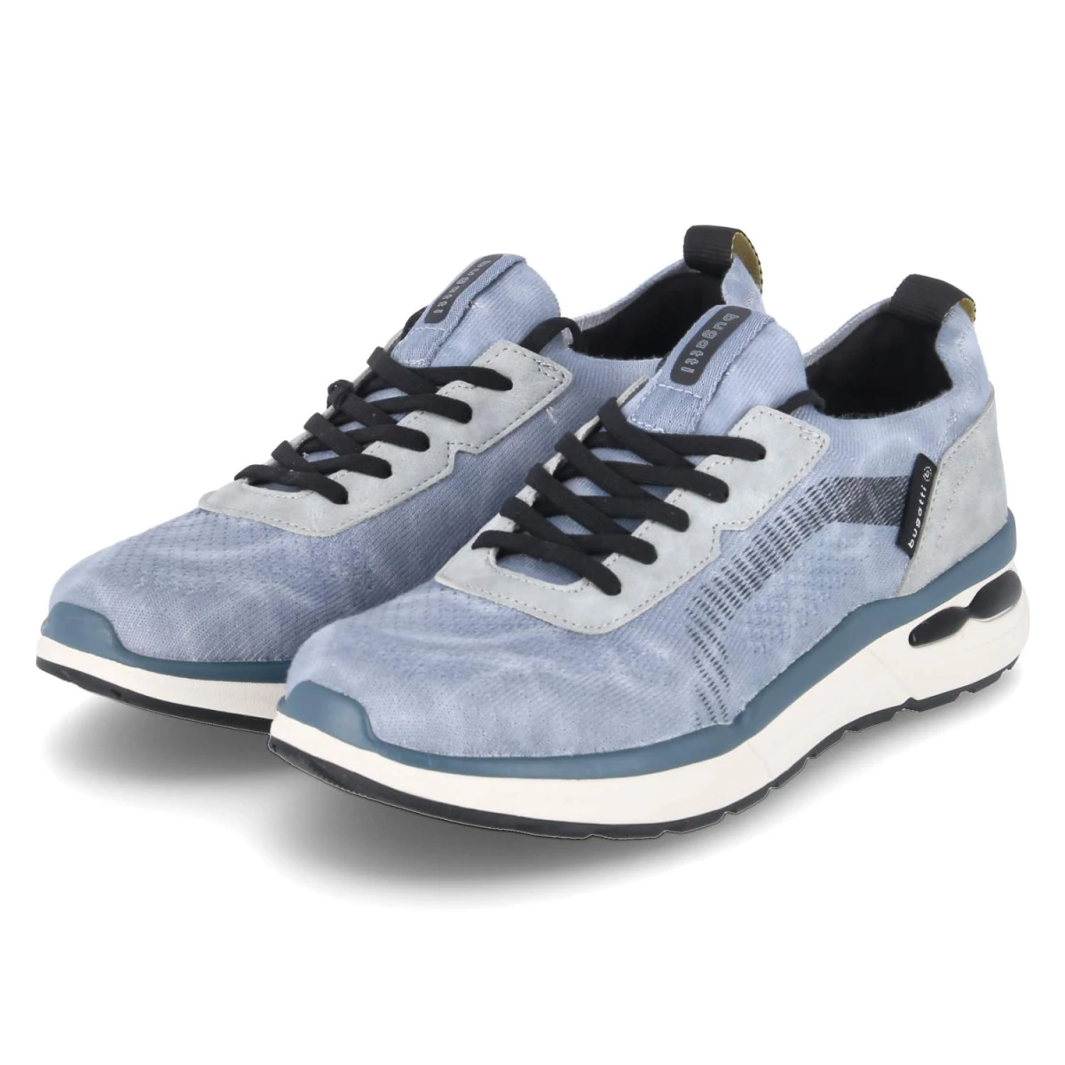 Bugatti Low Sneaker - Gr. 40 - Blau - Textil & Synthetik