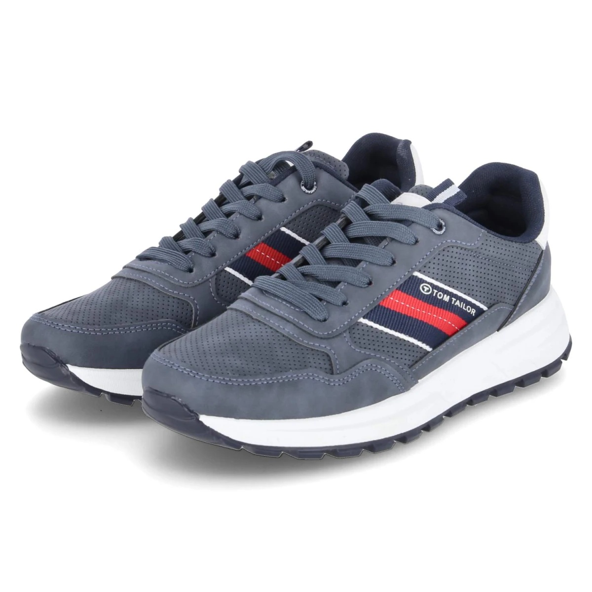 Tom Tailor Low Sneaker - Gr. 45 - Blau - Synthetik