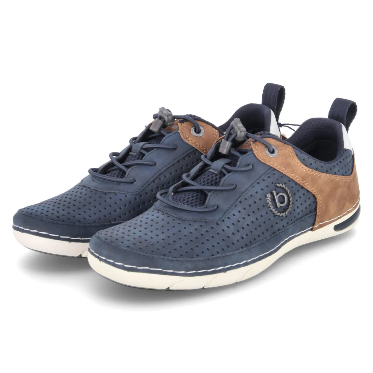 Bugatti Halbschuhe - Gr. 41 - Blau - Kunstleder