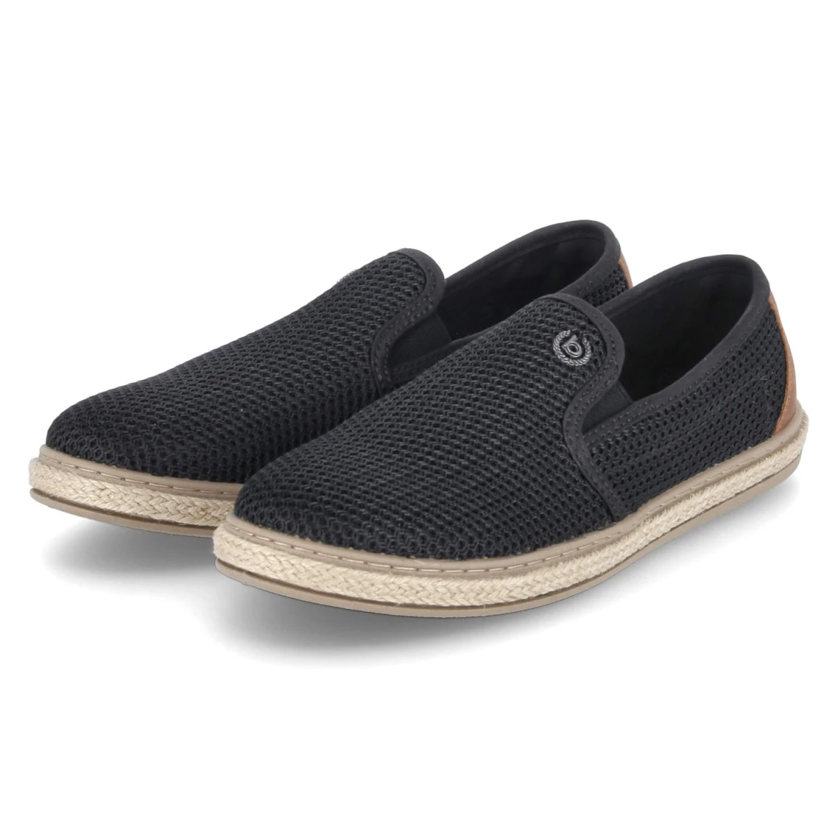 Bugatti Espadrilles - Gr. 42 - Schwarz - Textil & Synthetik