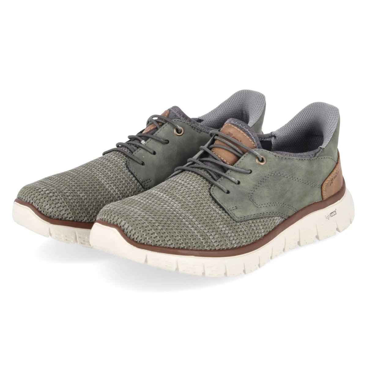 Rieker Slipper - Gr. 47 - Grün - Textil & Synthetik