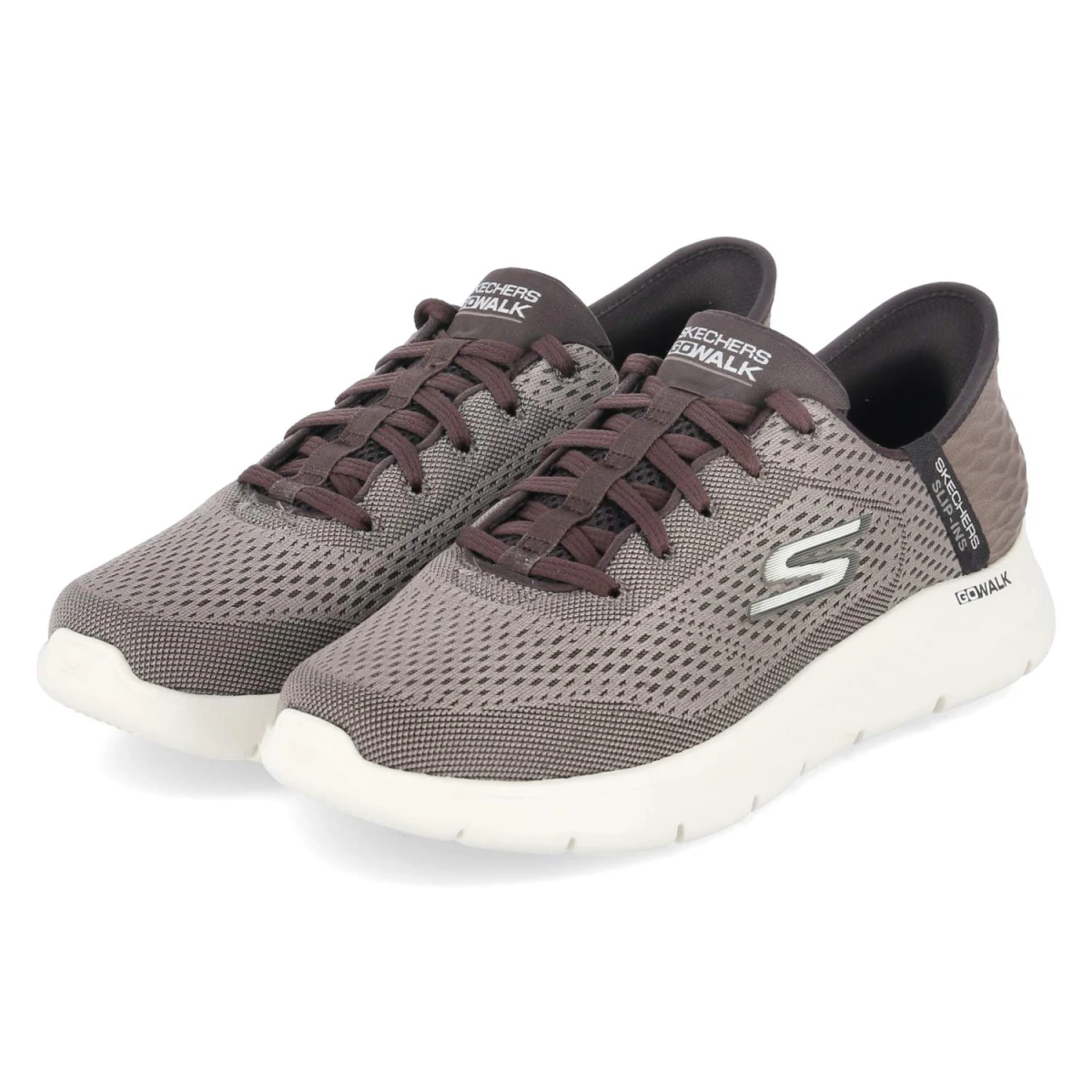 Skechers Slip-Ins NEW WORLD - Gr. 40 - Taupe - Textil