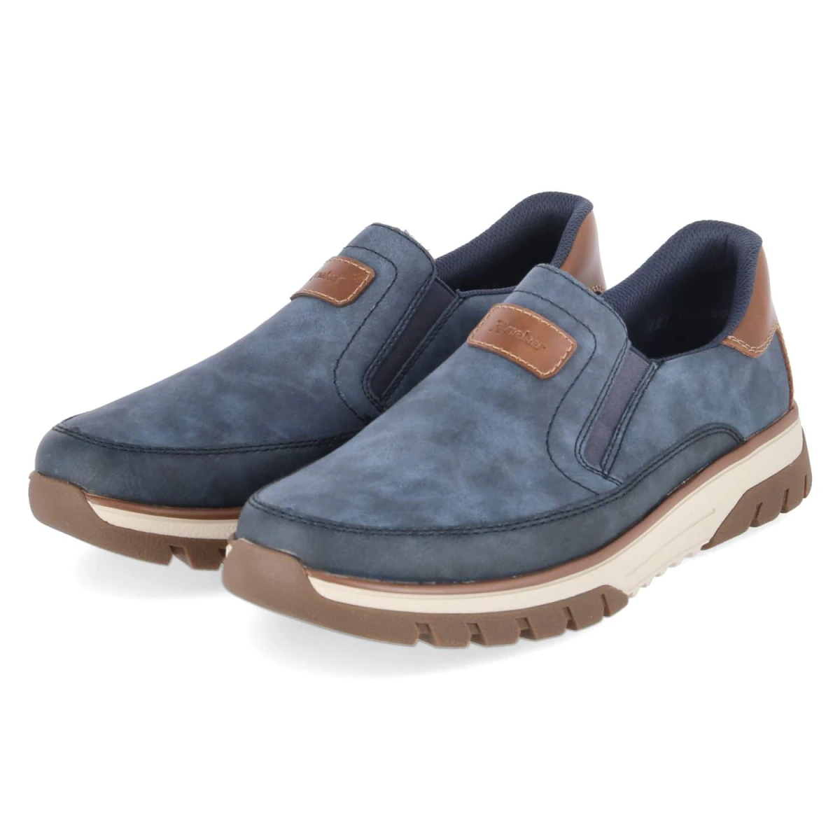 Rieker Slipper - Gr. 41 - Blau - Synthetik