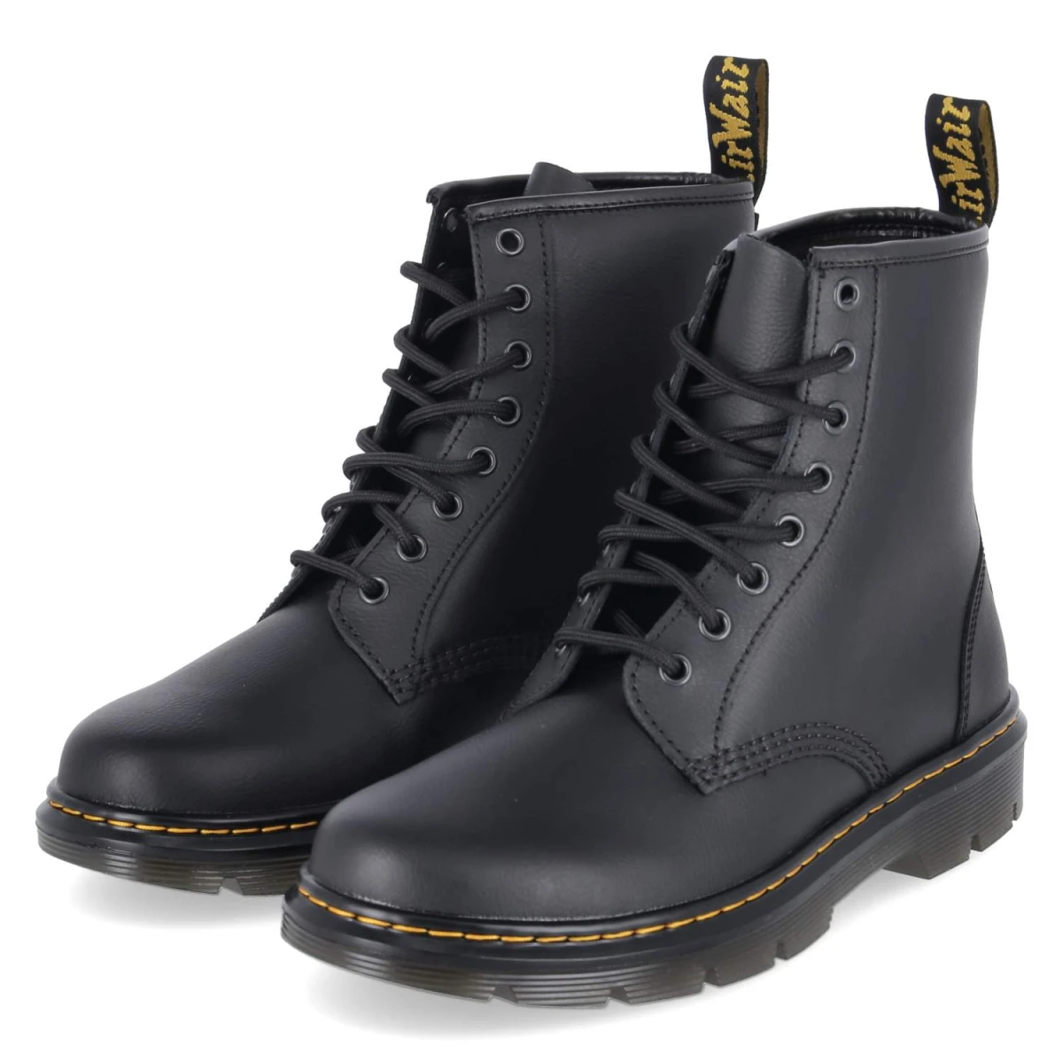 Dr. Martens Schnürboots APRILE 8 EYE - Gr. 43 - Schwarz - Glattleder