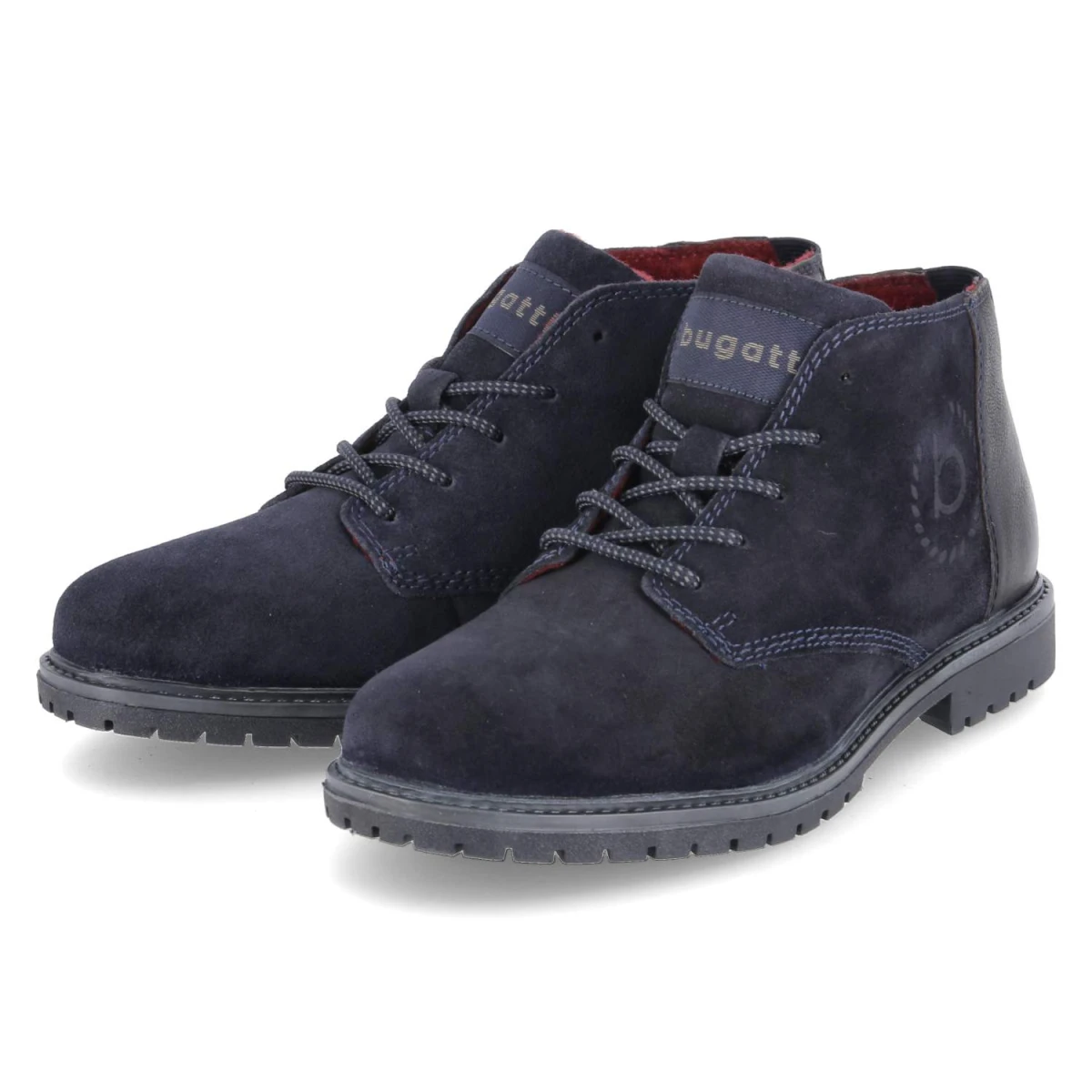 Bugatti Stiefeletten - Gr. 44 - Blau - Rauleder