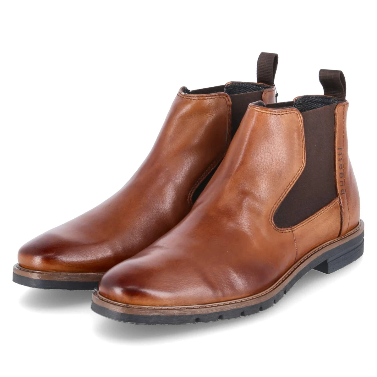 Bugatti Chelsea Boots - Gr. 44 - Braun - Glattleder
