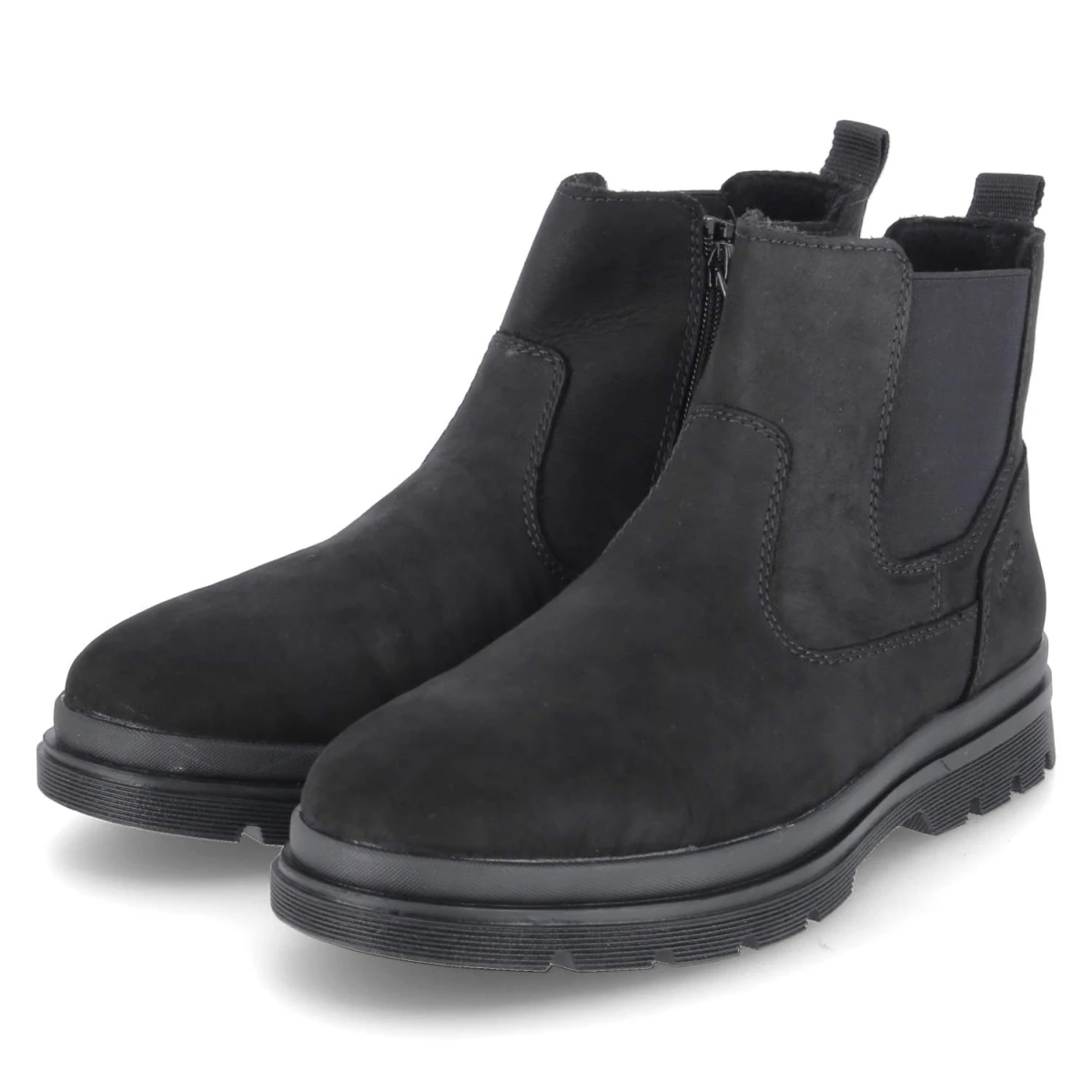 Rieker Chelsea Boots - Gr. 42 - Schwarz - Rauleder