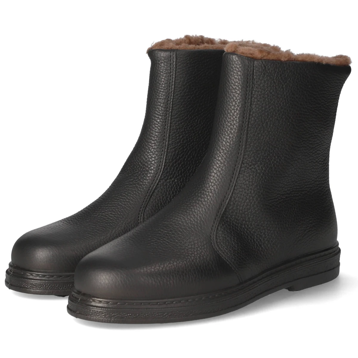 Jomos Stiefeletten - Gr. 45 - Schwarz - Glattleder