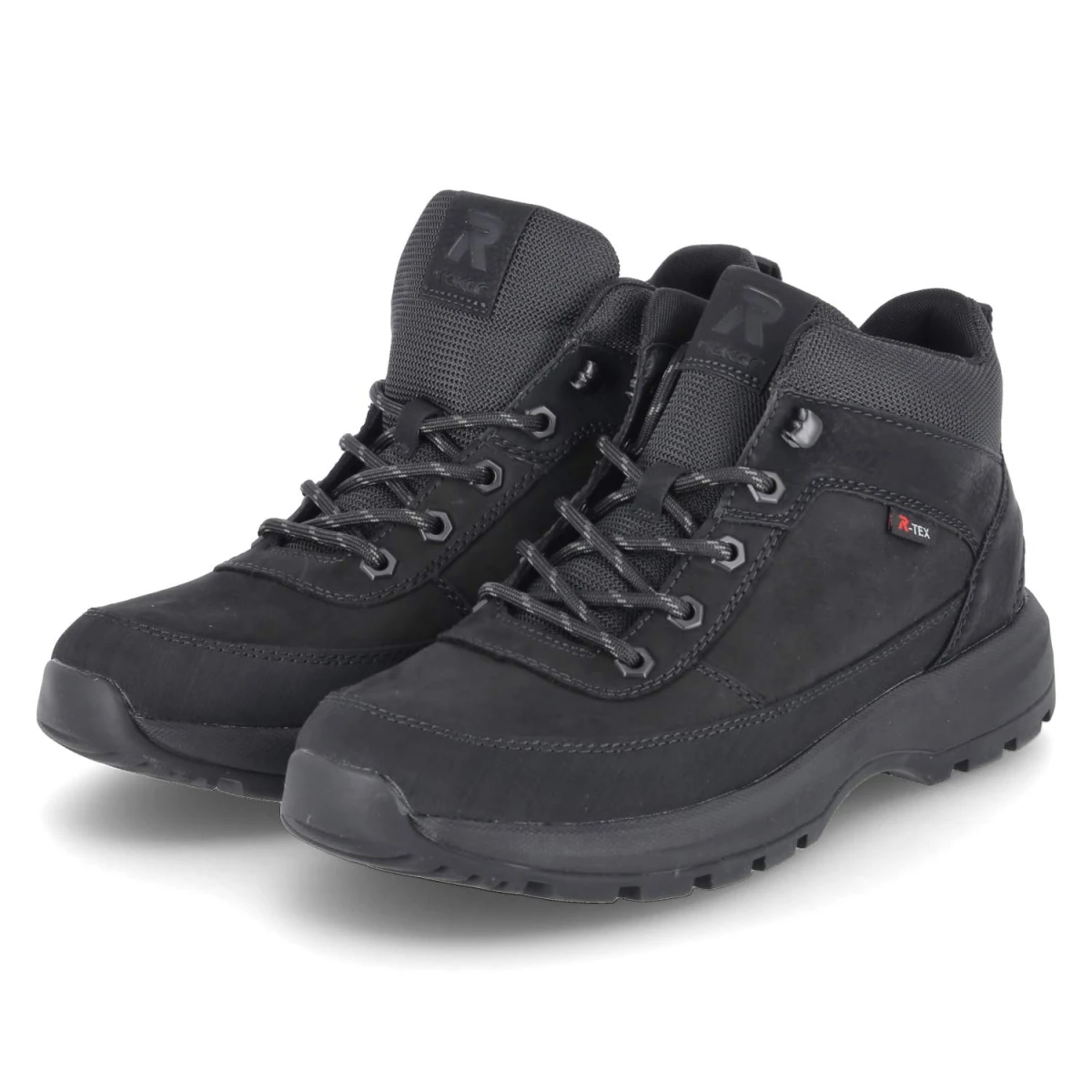 Rieker Winterboots - Gr. 42 - Schwarz - Textil & Synthetik