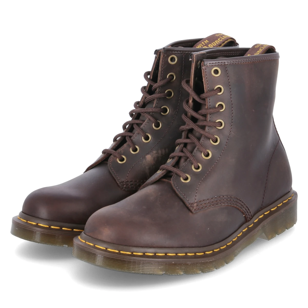 Dr. Martens Schnürboots - Gr. 41 - Braun - Glattleder