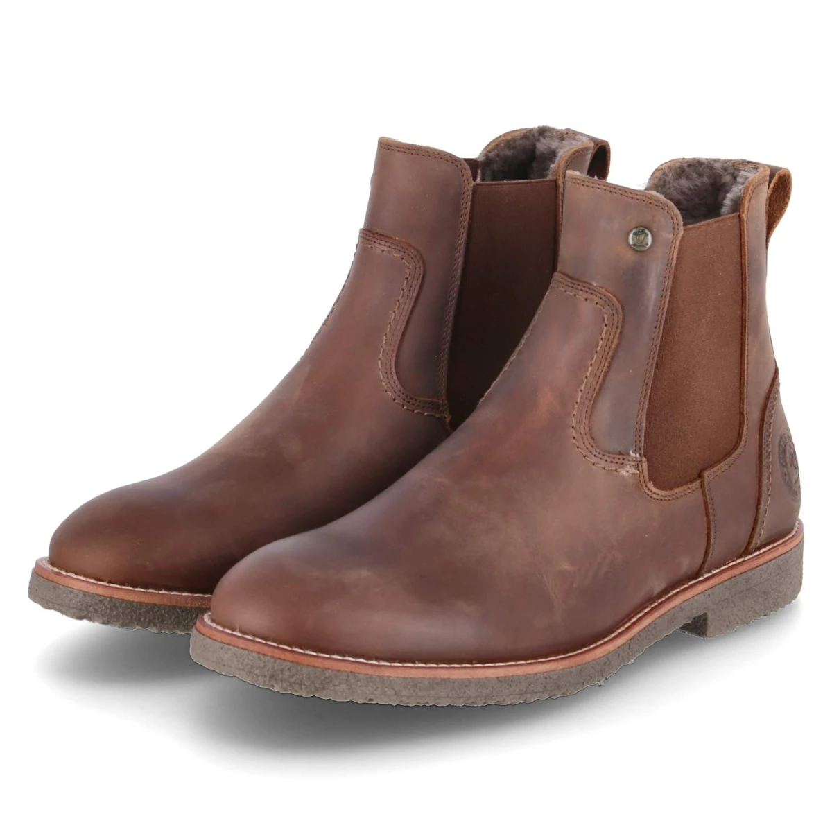 Panama Jack Chelsea Boots GARNOCK IGLOO - Gr. 42 - Braun - Leder