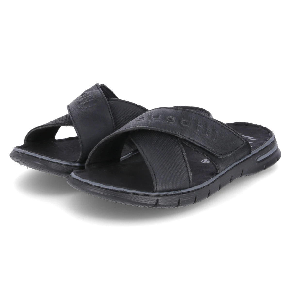 Bugatti Pantoletten DARIO - Gr. 42 - Schwarz - Leder