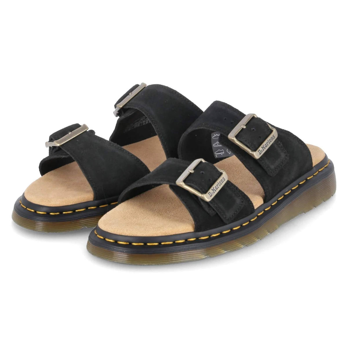 Dr. Martens Pantoletten JOSEF - Gr. 46 - Schwarz - Rauleder