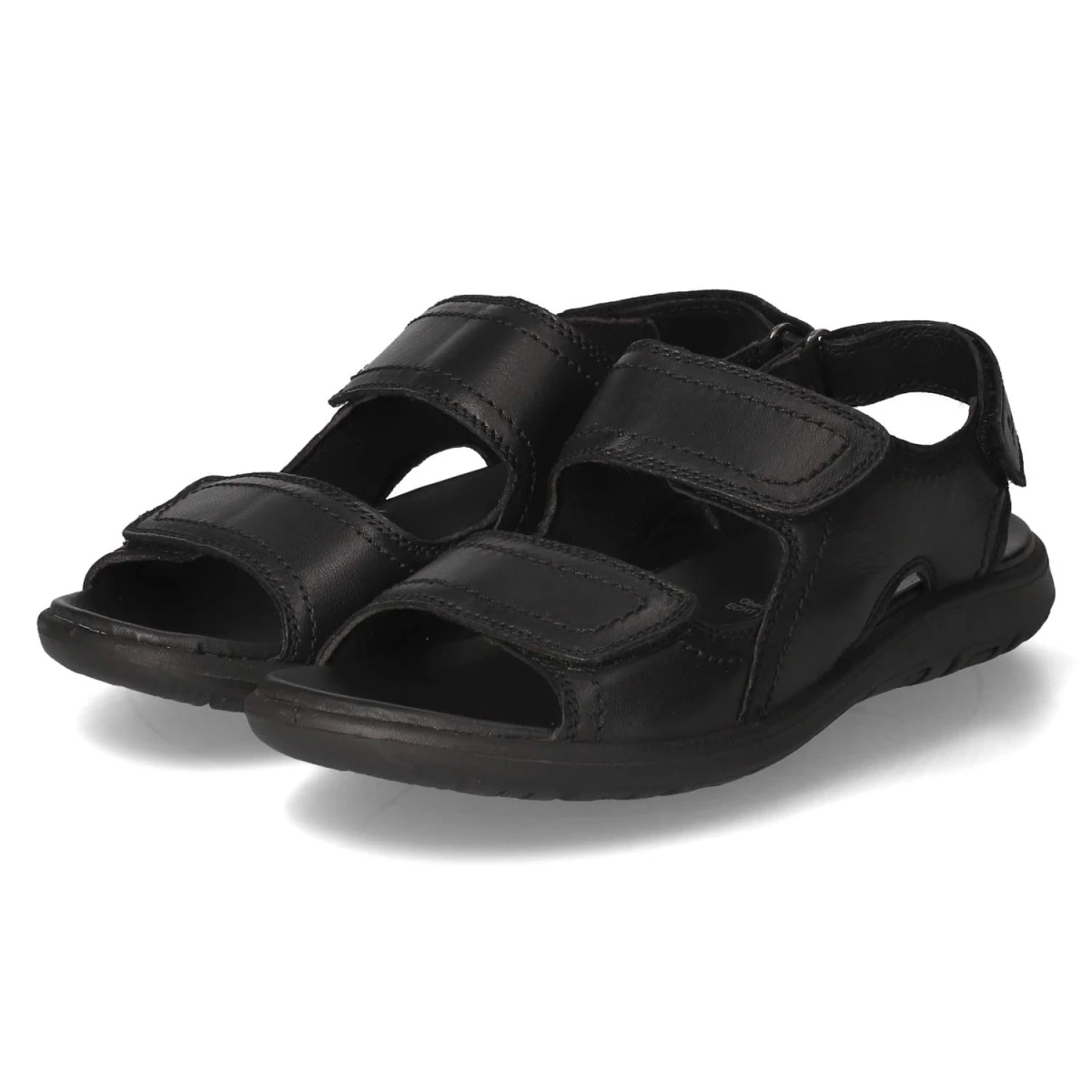 Sioux Sandalen LUTALO - Gr. 42 - Schwarz - Glattleder