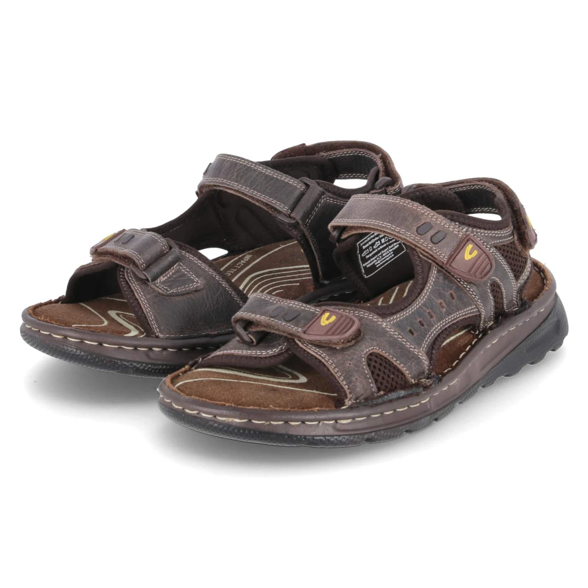 Camel Active Sandalen - Gr. 45 - Braun - Glattleder