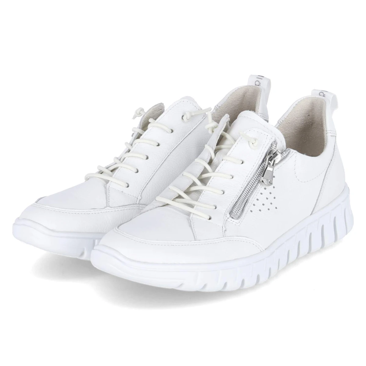 Waldläufer Low Sneaker BIRDY - Gr. 42 - Weiß - Glattleder