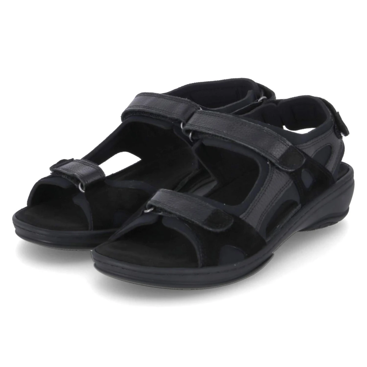 Fidelio Sandalen - Gr. 39 - Schwarz - Leder & Textil