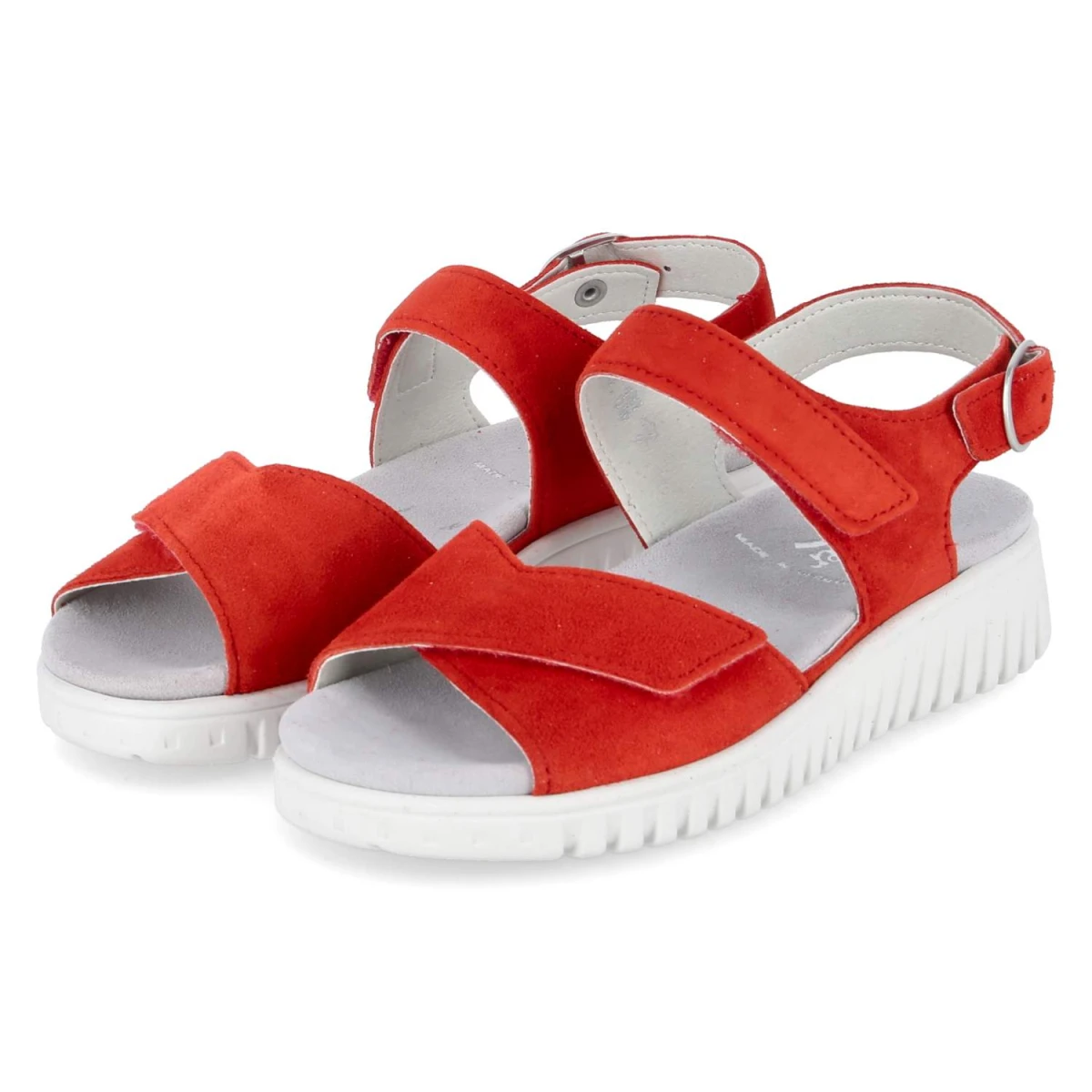 Semler Sandalen CLARA - Gr. 38,5 - Rot - Rauleder