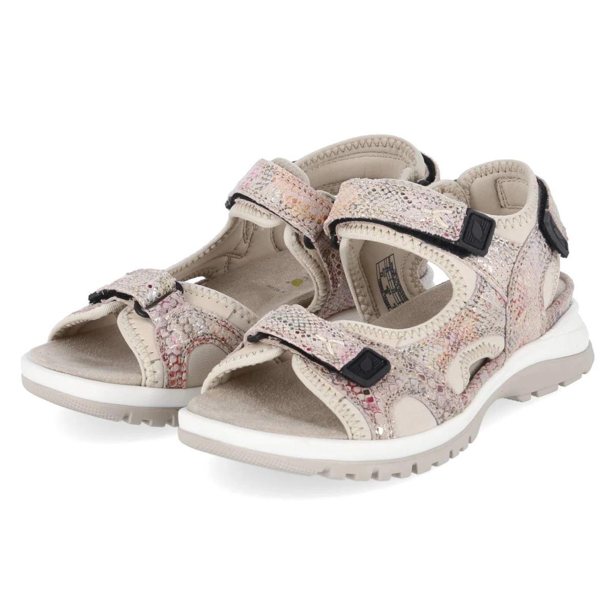 Waldläufer Sandalen H-SORA - Gr. 37,5 - Beige - Rauleder