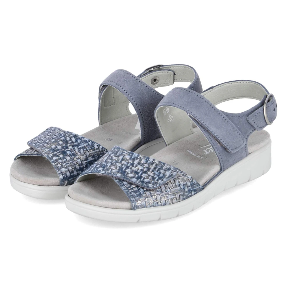 Semler Sandalen DUNJA - Gr. 37 - Blau - Rauleder