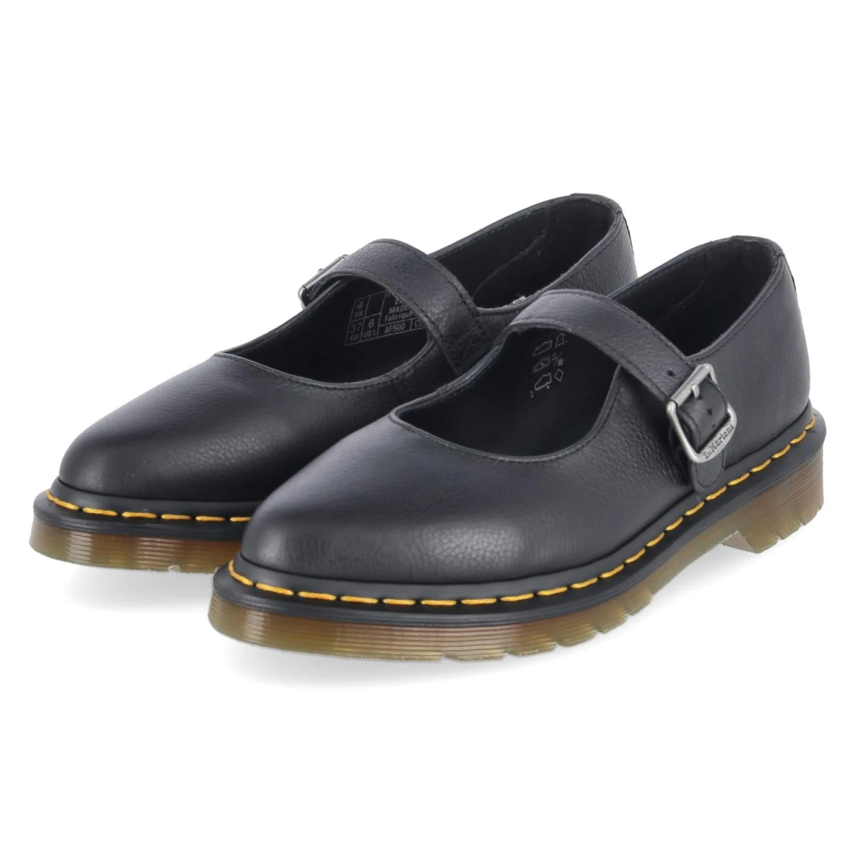 Dr. Martens Spangen-Ballerinas ELPHIE MJ - Gr. 39 - Schwarz - Glattleder