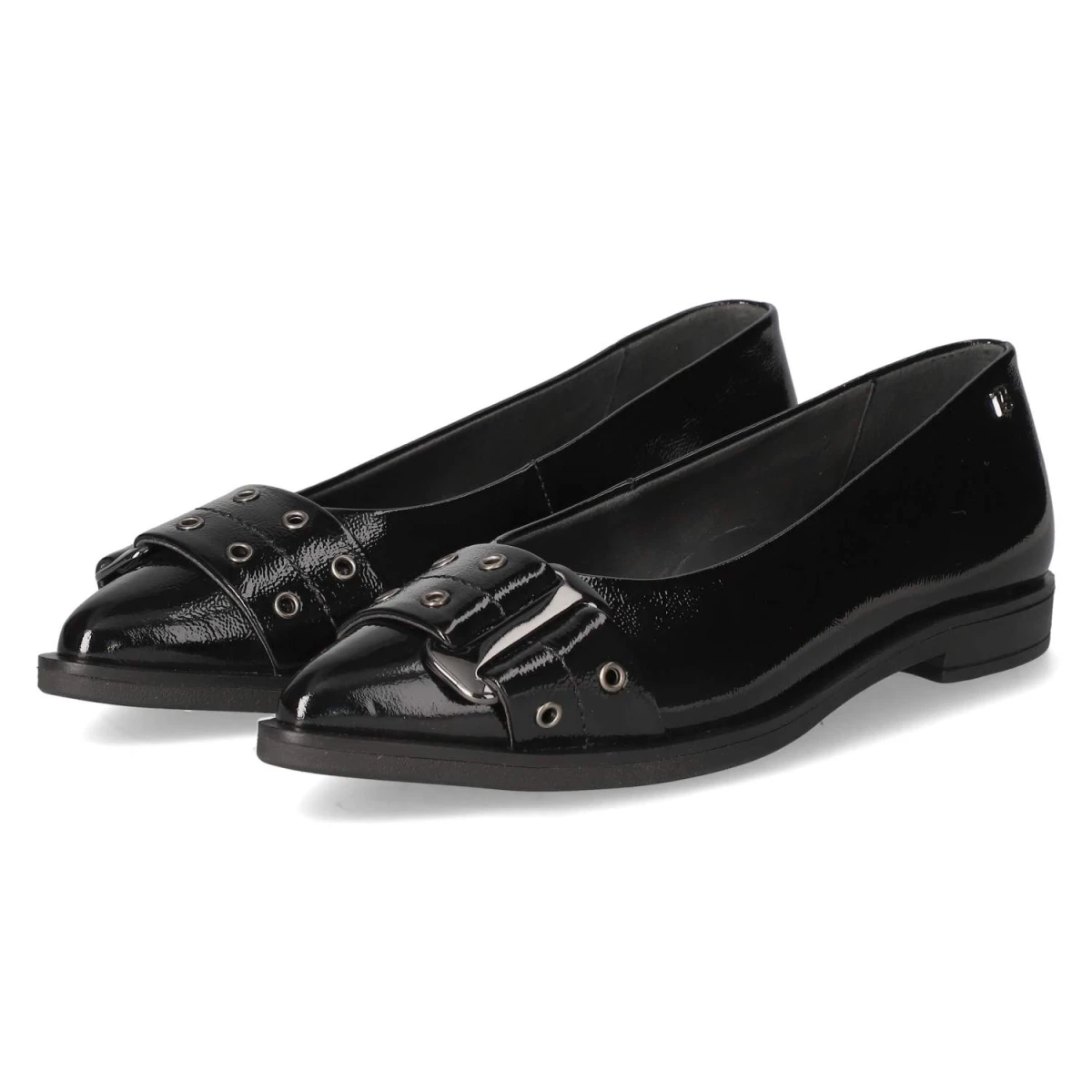 Paul Green Ballerinas - Gr. 40 - Schwarz - Lackleder