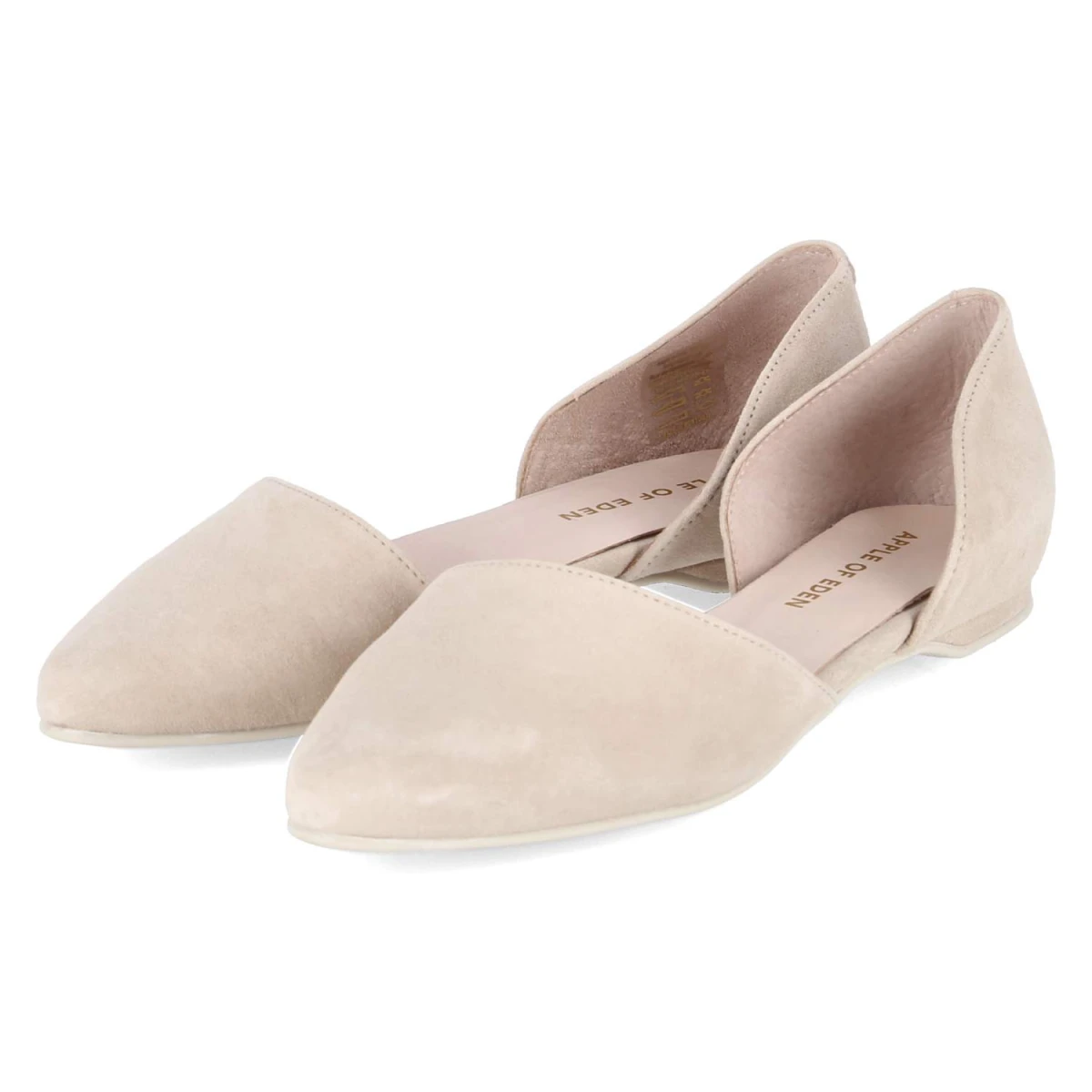 Apple of Eden Ballerinas BLONDIE - Gr. 42 - Beige - Rauleder