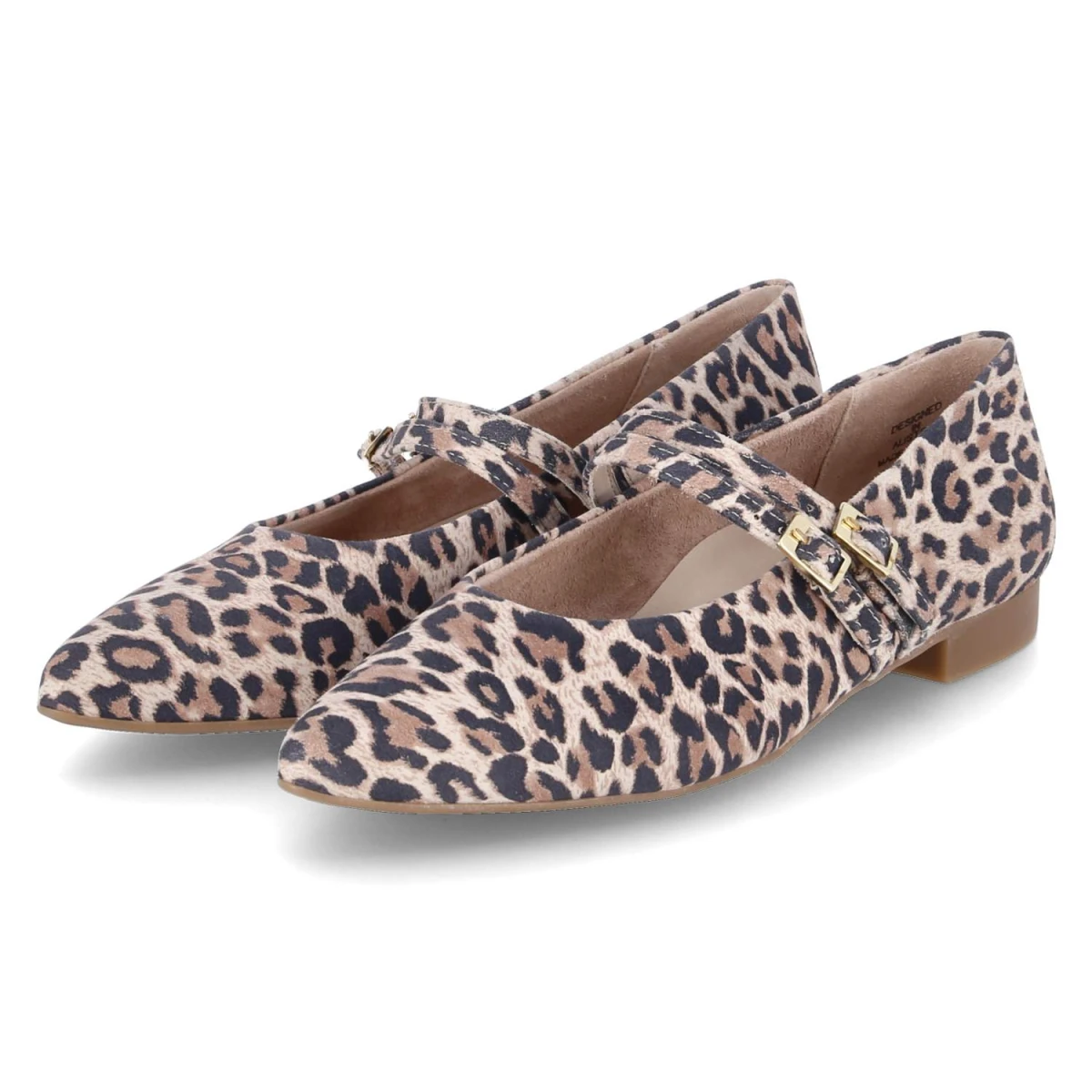 Paul Green Spangenballerinas - Gr. 40,5 - Beige - Rauleder