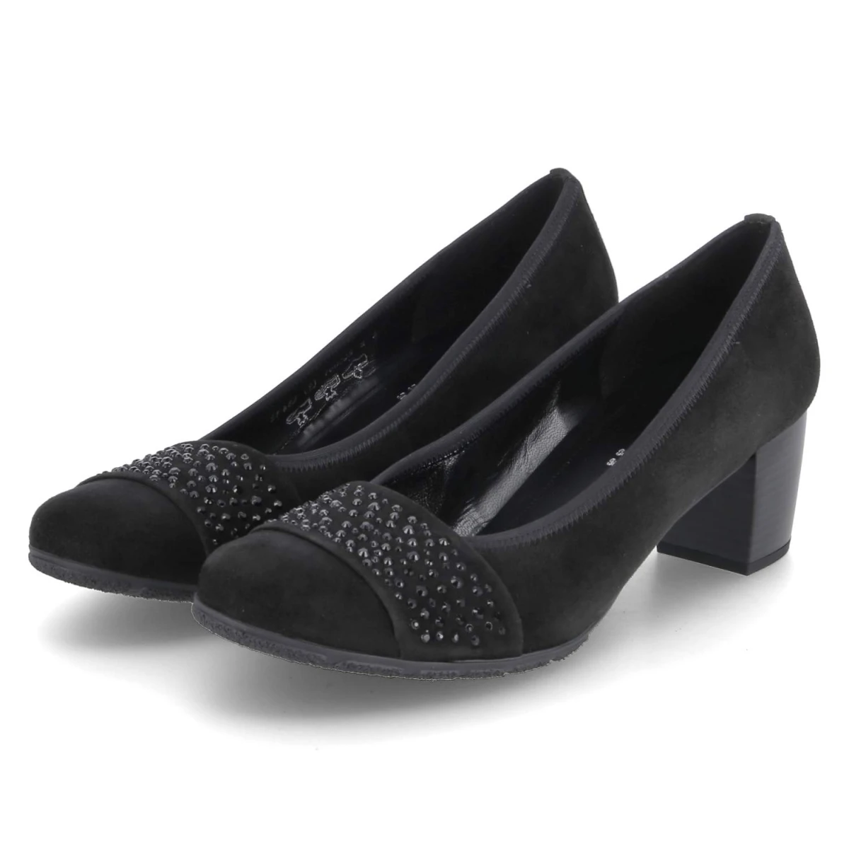 Gabor Pumps - Gr. 44 - Schwarz - Rauleder