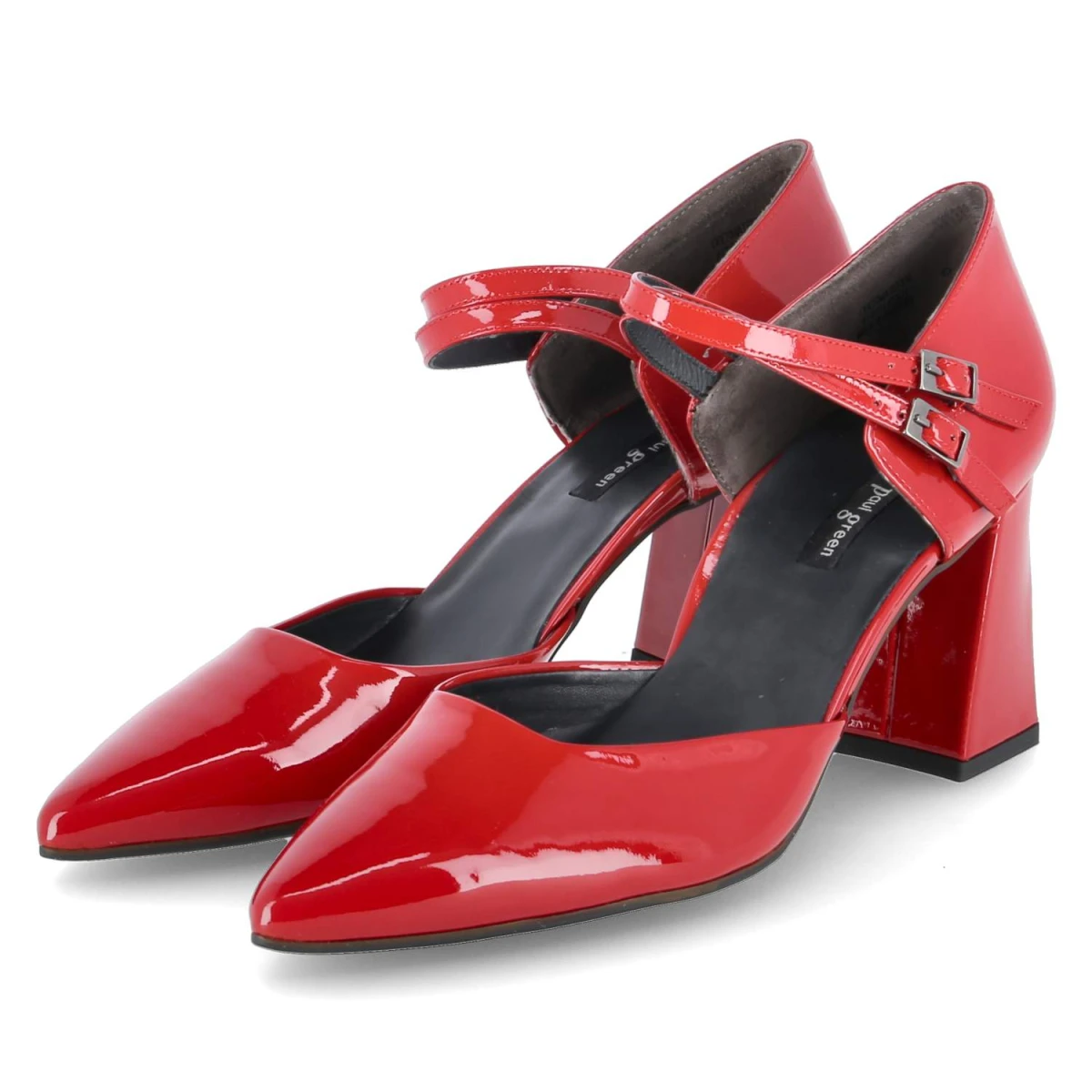 Paul Green Pumps - Gr. 38 - Rot - Lackleder