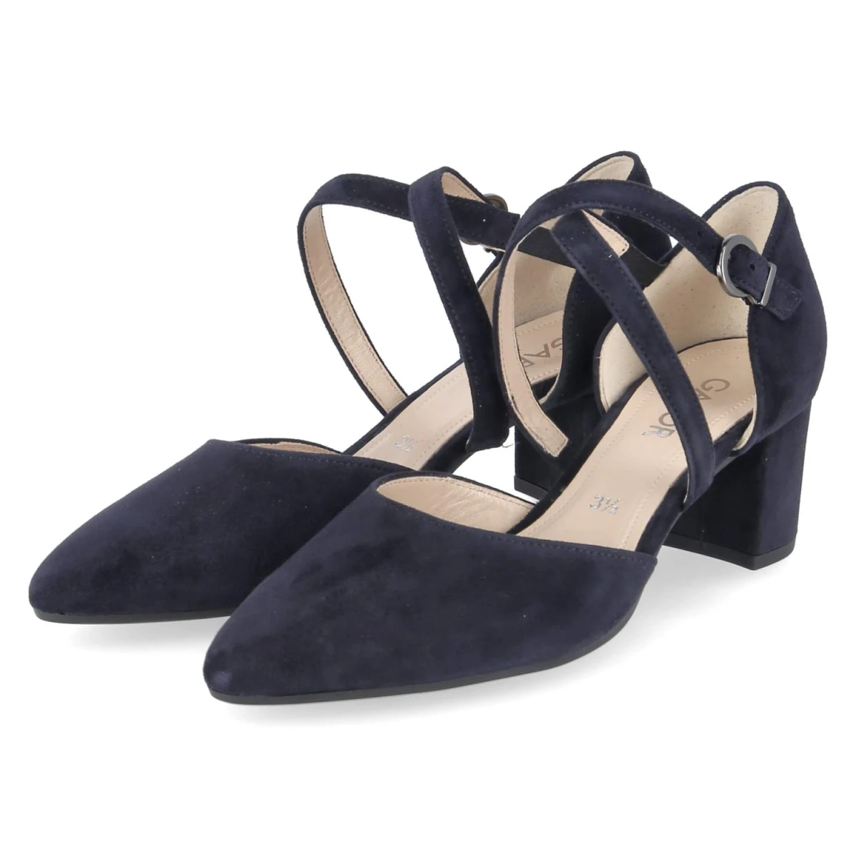 Gabor Pumps - Gr. 44 - Blau - Rauleder